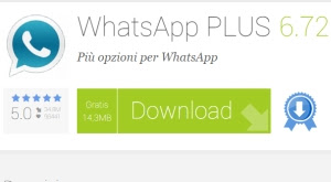 non installare whatsapp plus