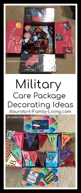 Military Care Package Box Decorating Ideas