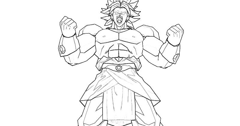 Broly Coloring Pages