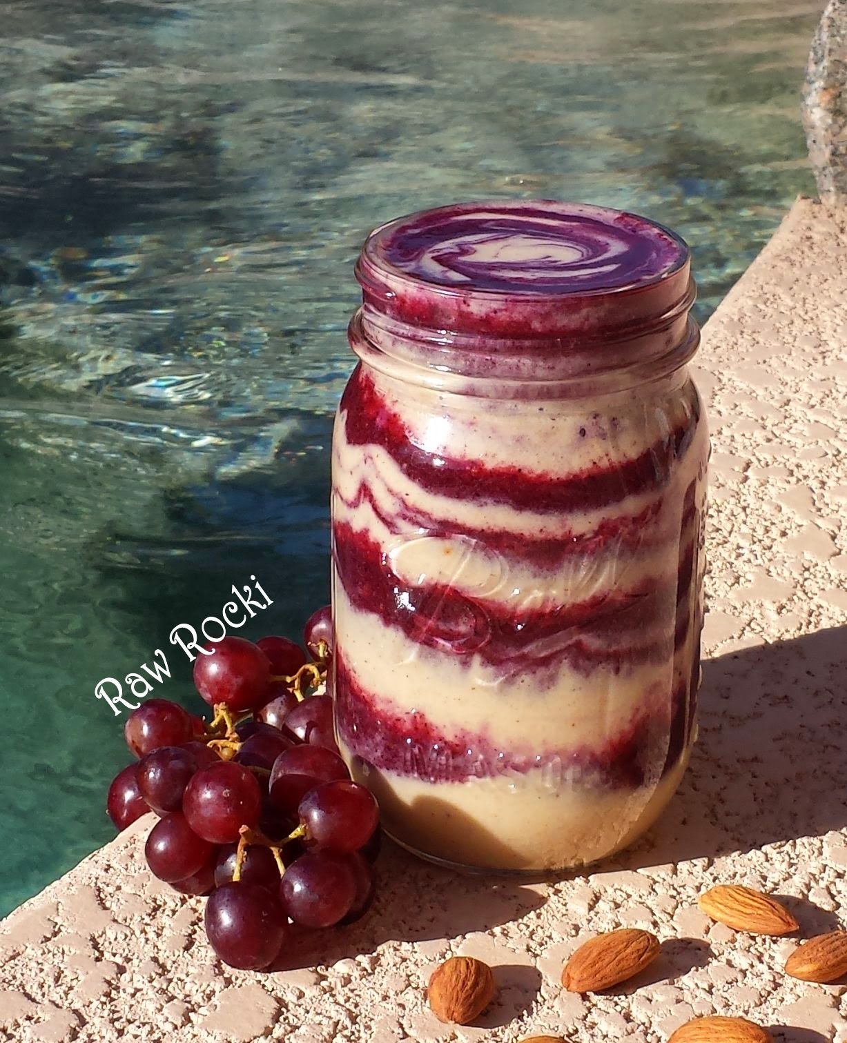 Raw Vegan Recipes by Rocki A&J Smoothie Almond Butter and Jam
