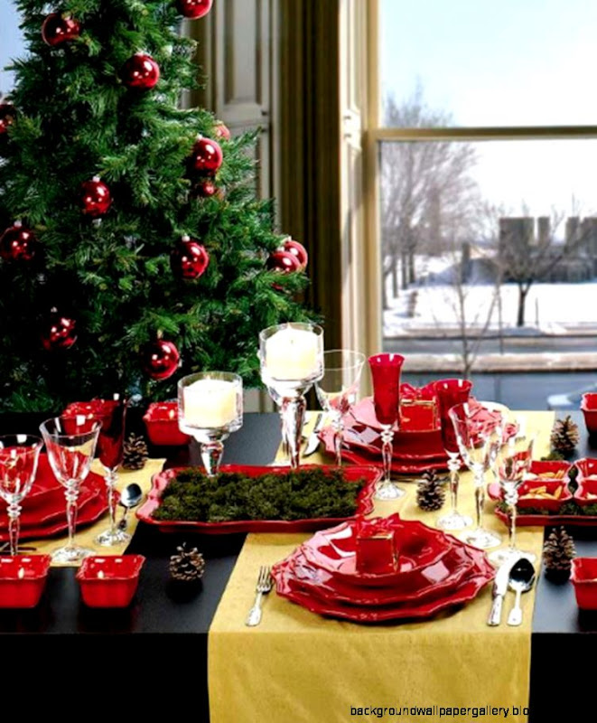 Decoration Exciting Christmas Table Yellow Runner Photo Cute