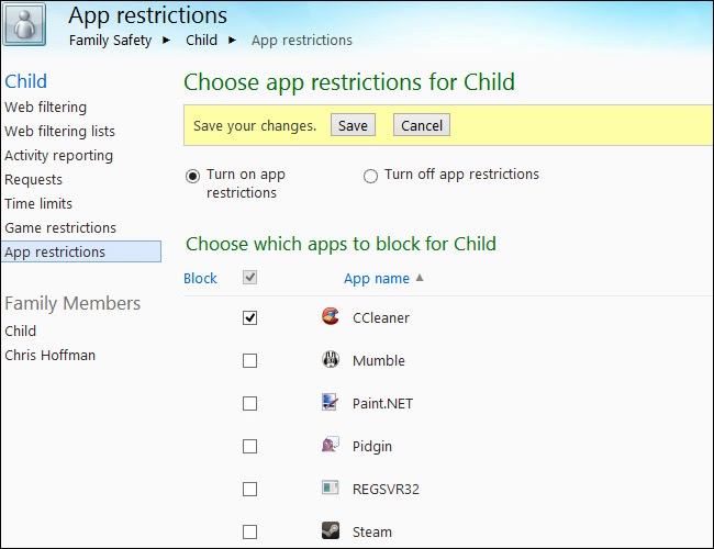 create children account on windows 8 step 10