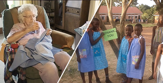 99-Year-Old Woman Sews 1,000 Dresses For African Children