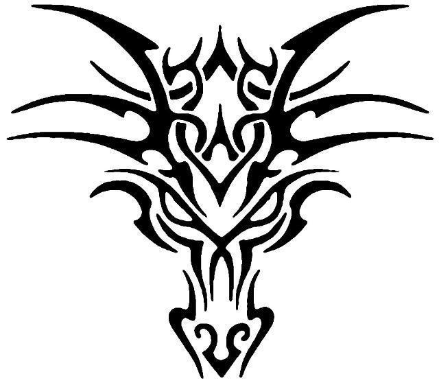 4 Tribal Head Dragon Tattoos For Men