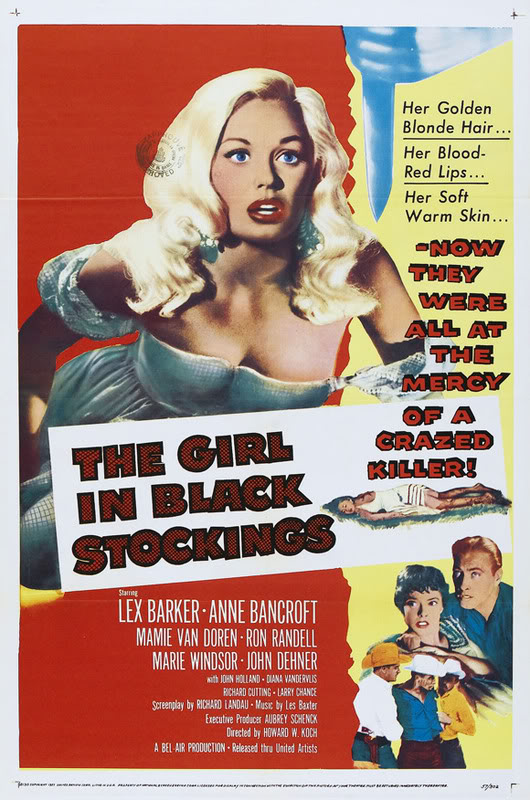 The Girl in Black Stockings movieloversreviews.filminspector.com 1957 poster