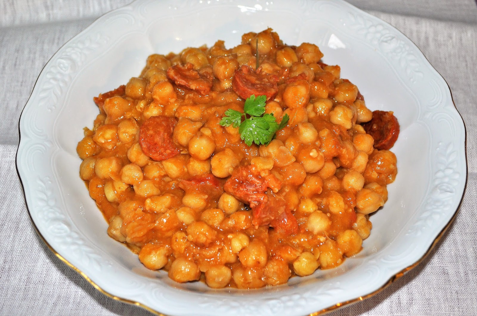 Garbanzos guisados. Hoy comemos legumbre! Cocina fácil con