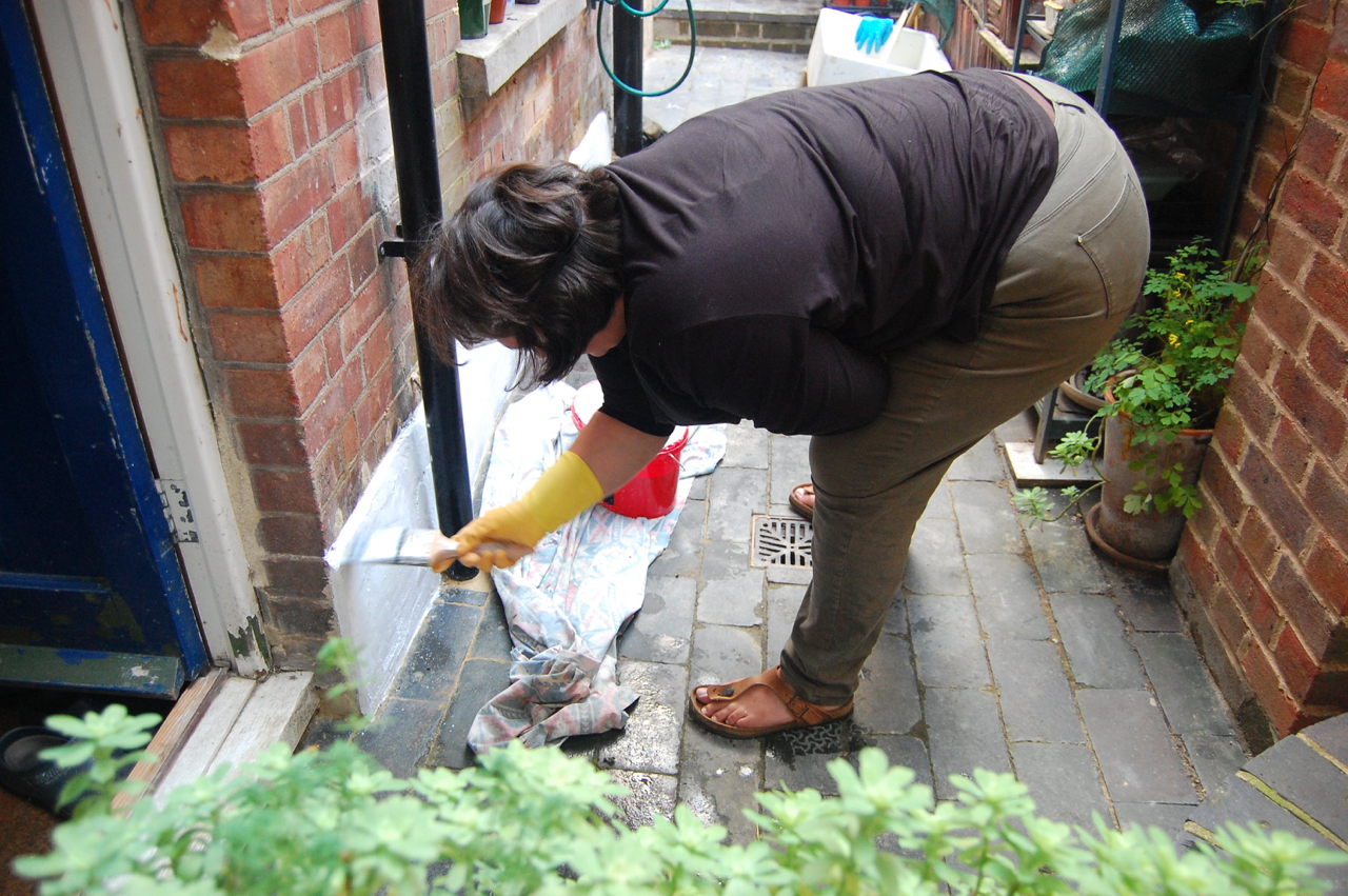 Lime putty limewash on lime render it's so easy