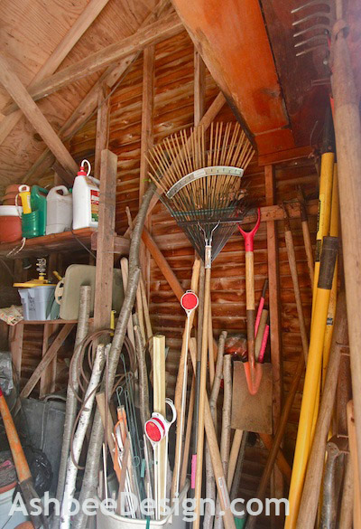 ashbee design: organizing garden tools with pvc