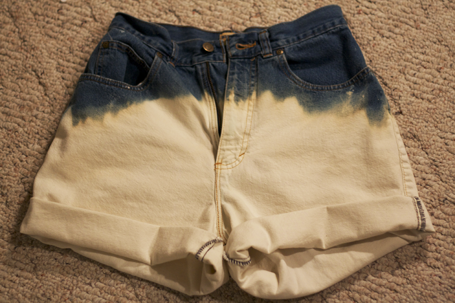 WildFlower: DIY: Bleached & Studded Shorts