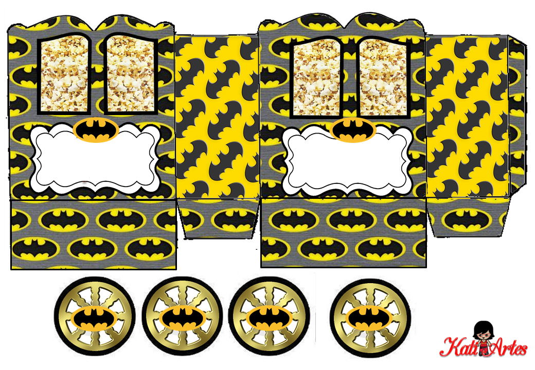 Batman: Caja con forma de Carruaje para Imprimir Gratis. - Ideas y material  gratis para fiestas y celebraciones Oh My Fiesta!