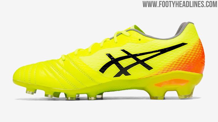 yellow asics football boots