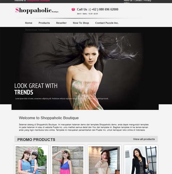 Shoppaholic Blogger Template