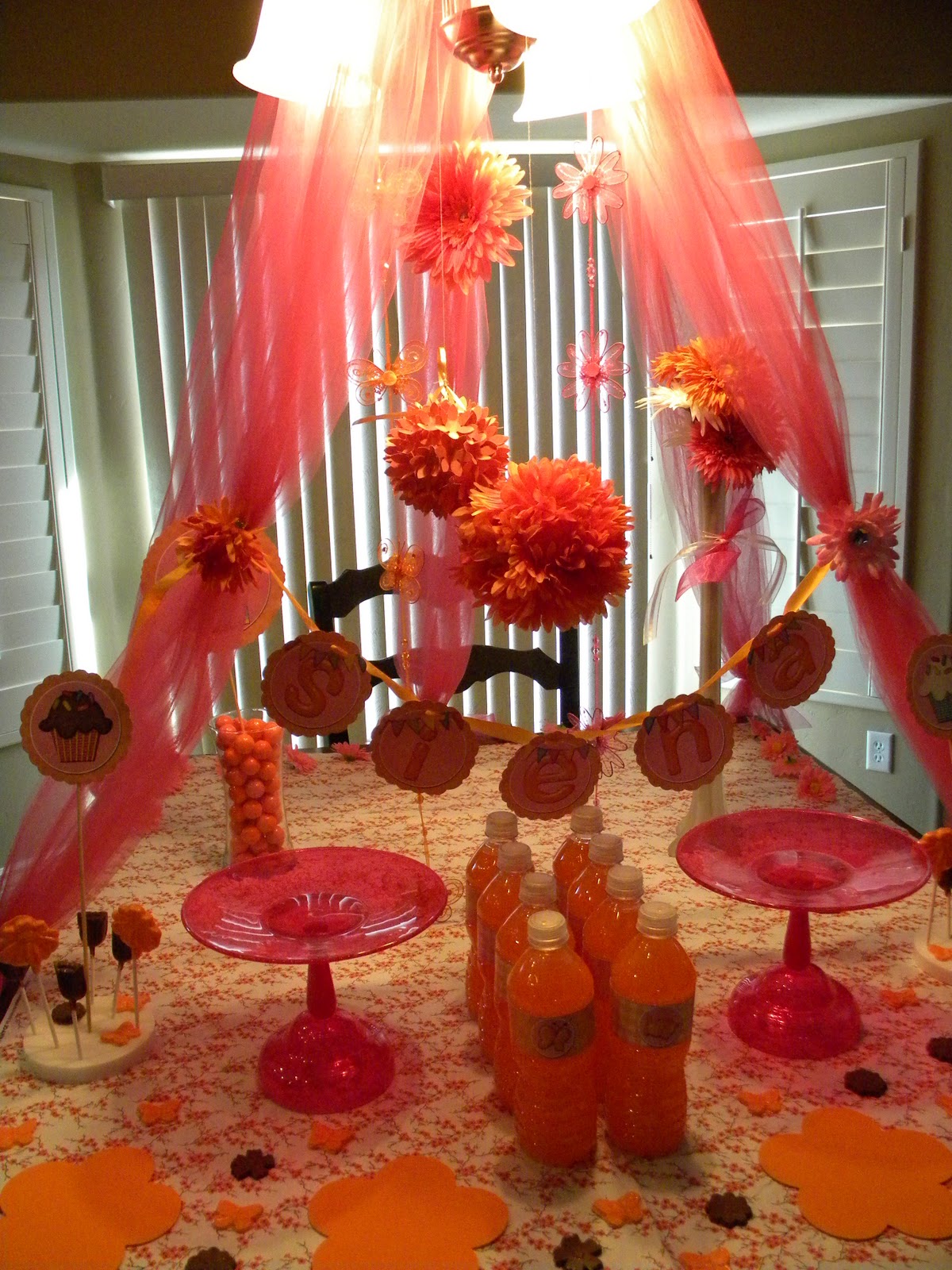 FlipChick Designs Pink and Orange Party Feature