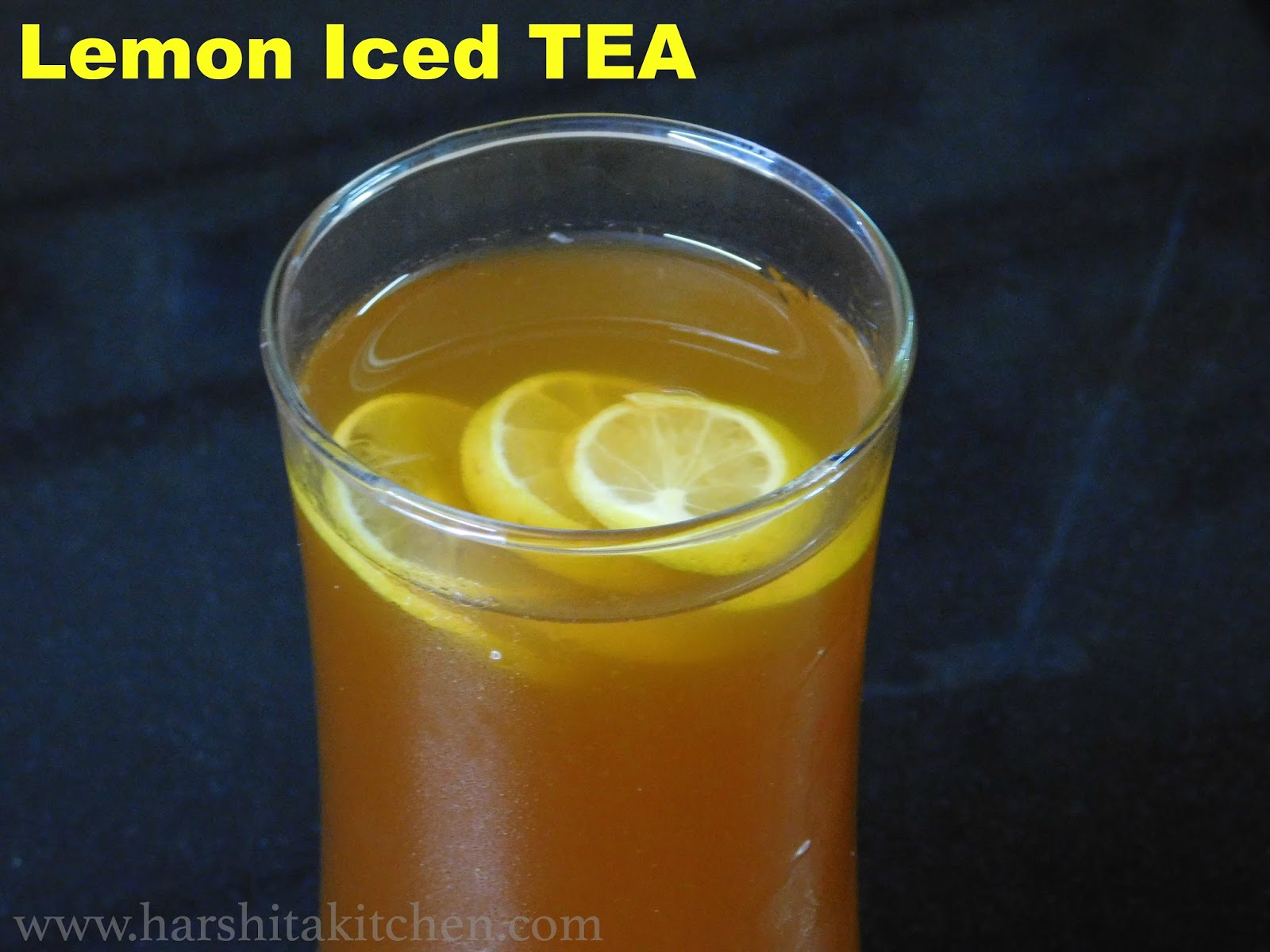 Iced Lemon Tea Recipe Summer Drinks Recipe Harshita's Kitchen