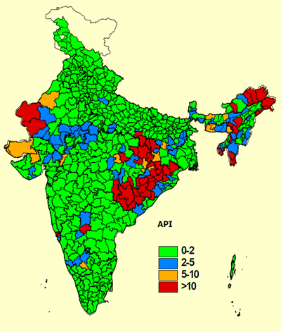 Malaria Indien Karte Malaria Indien Karte