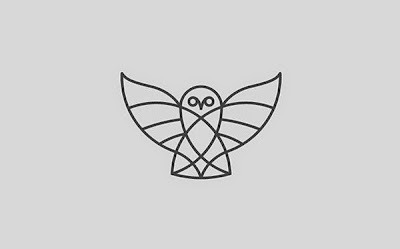 Bold & Thin line Logo Owl