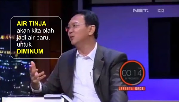 Ahoker Semakin Terbungkam Saat Bukti Video Ahok tentang "Air Tinja" Ini Viral