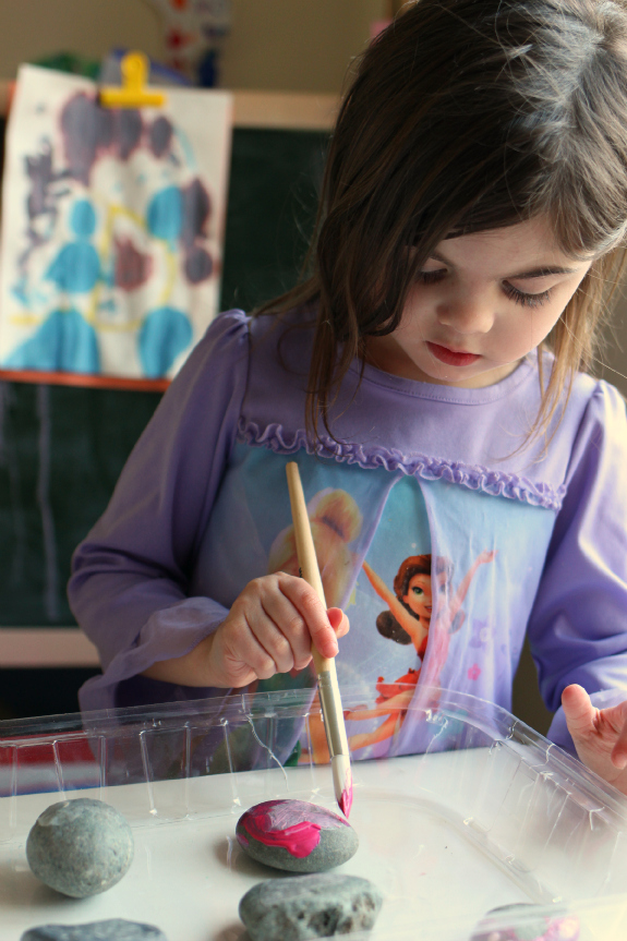 rock painting for kids arts and crafts ideas projects