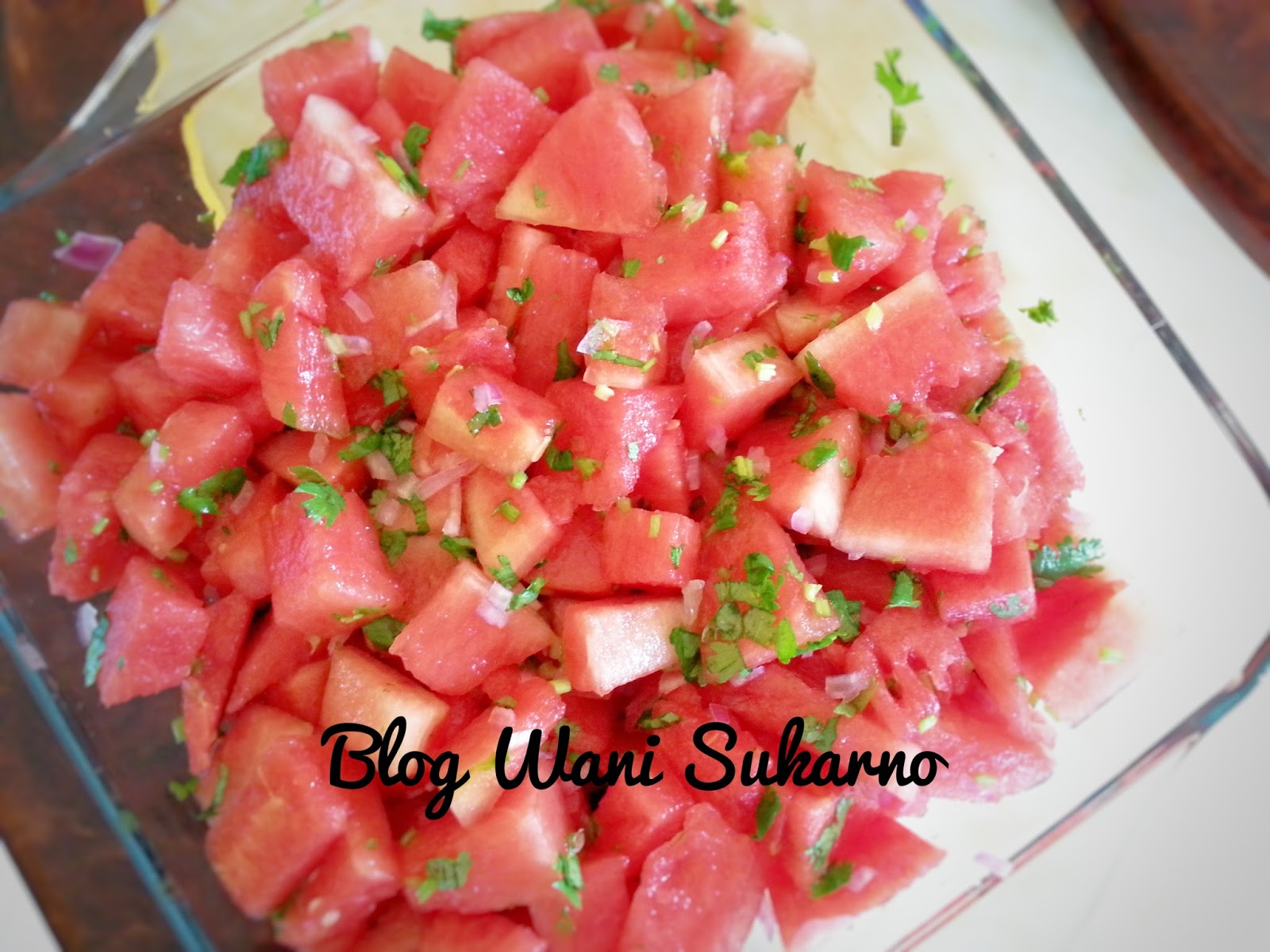 Resepi Salsa Tembikai Sesuai Untuk Pembuka Selera