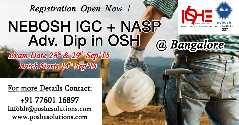 NEBOSH Course in Bangalore: NEBOSH International General Certificate in NEBOSH Course in Bangalore: NEBOSH International General Certificate in