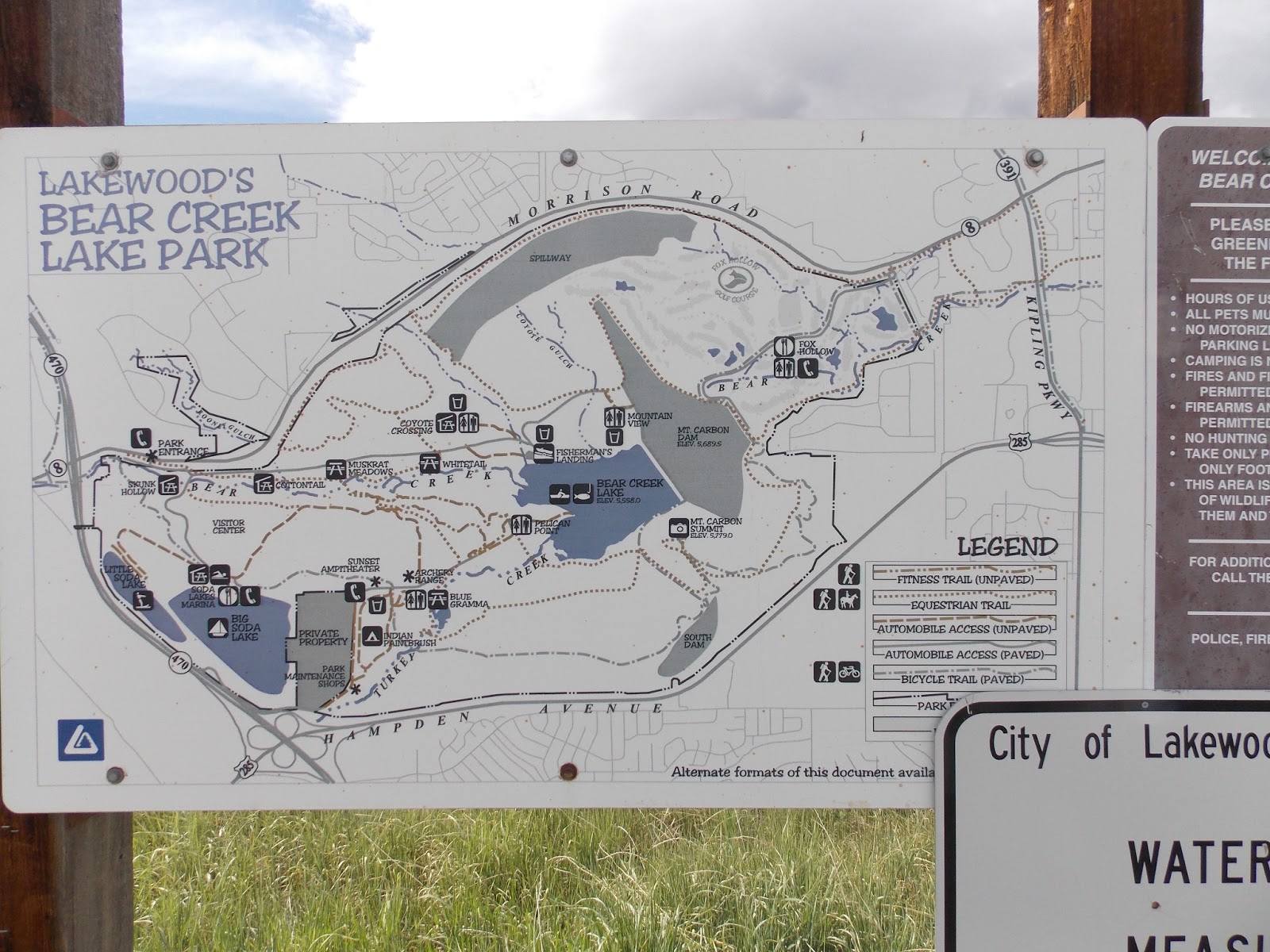 Bear Creek Lake Park Map Maping Resources