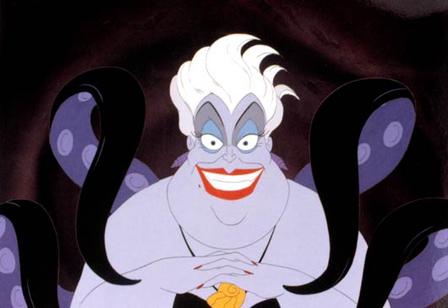 Ursula in The Little Mermaid 1989 animatedfilmreviews.filminspector.com