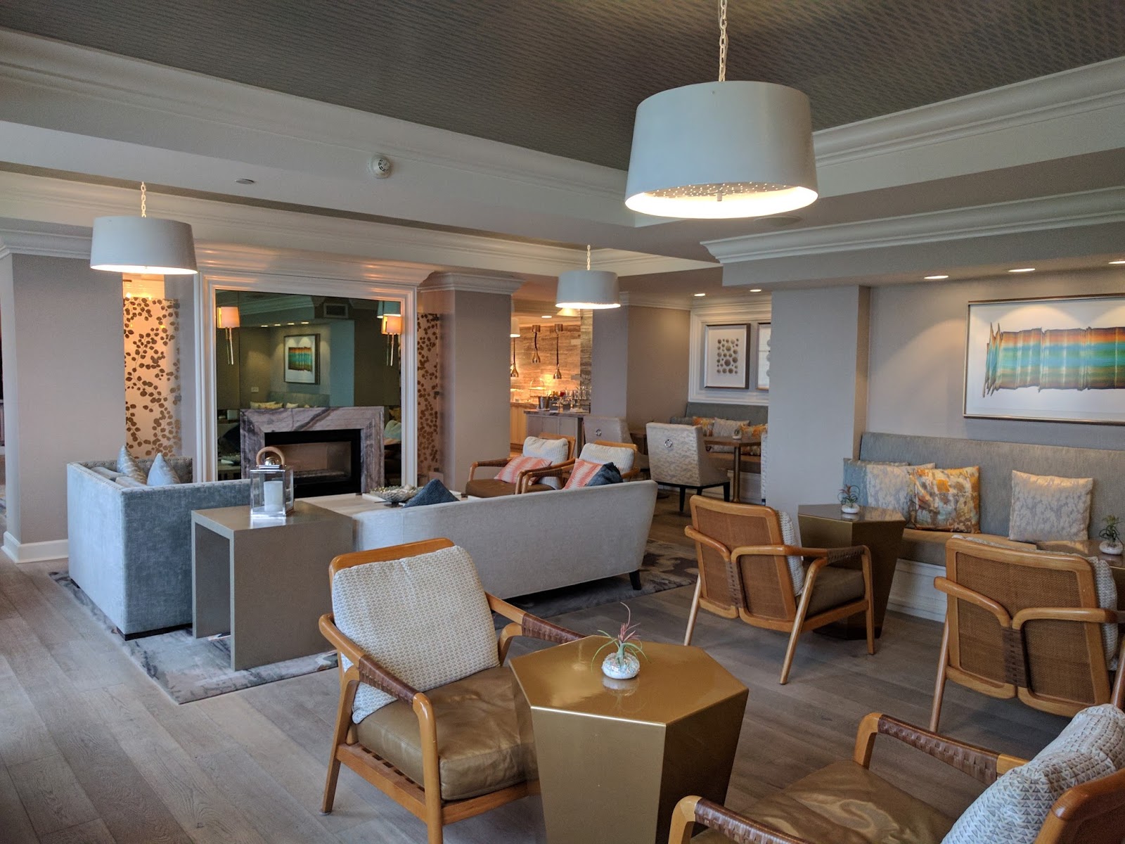 The Club Lounge at the Ritz Carlton Half Moon Bay