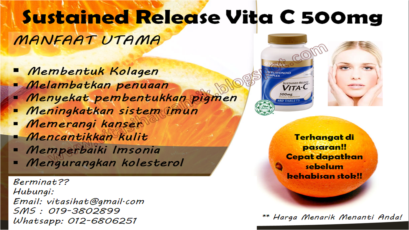 Vitamin C dan Vitamin E Shaklee Bagus Untuk Kulit SIHAT & CANTIK