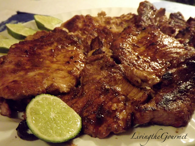 coffee and jalapeño ~ marinated sliced pork!!!