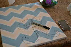 chevron painting letter last wall diy stencil fancy draw victorian using hand designs