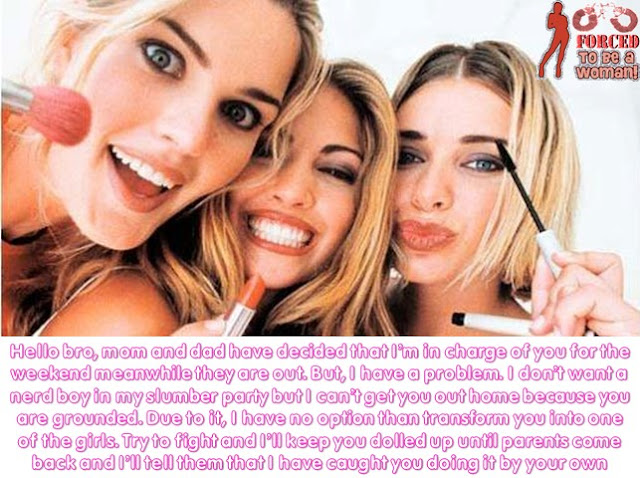 Coerced Into Skirts and TG Captions: Sister in charge Sissy TG Caption