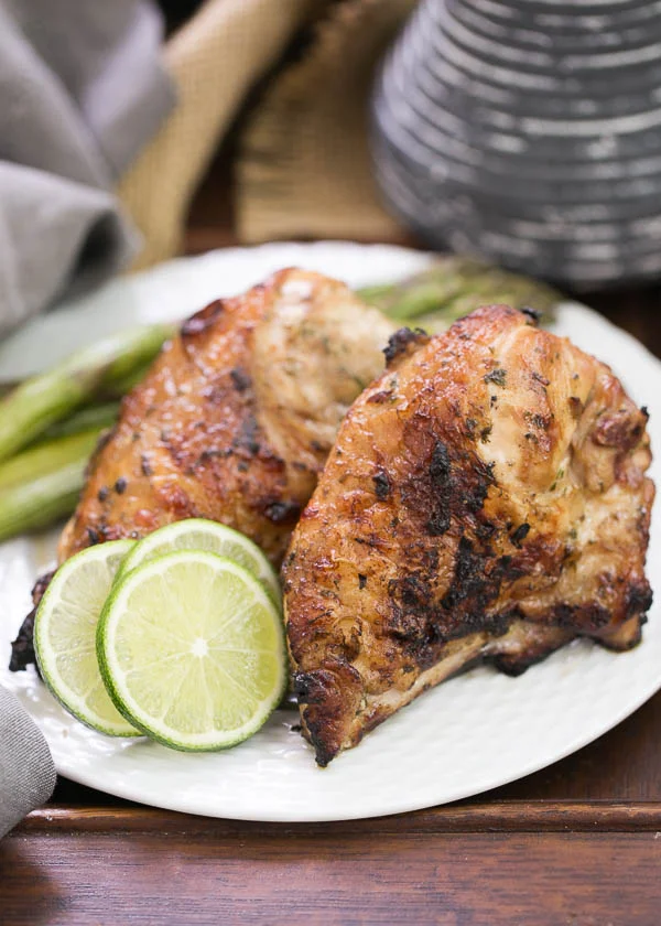 Grilled Thai Chicken - - 11 Easy Chicken Recipes for National Chicken Month | Renee's Kitchen Adventures