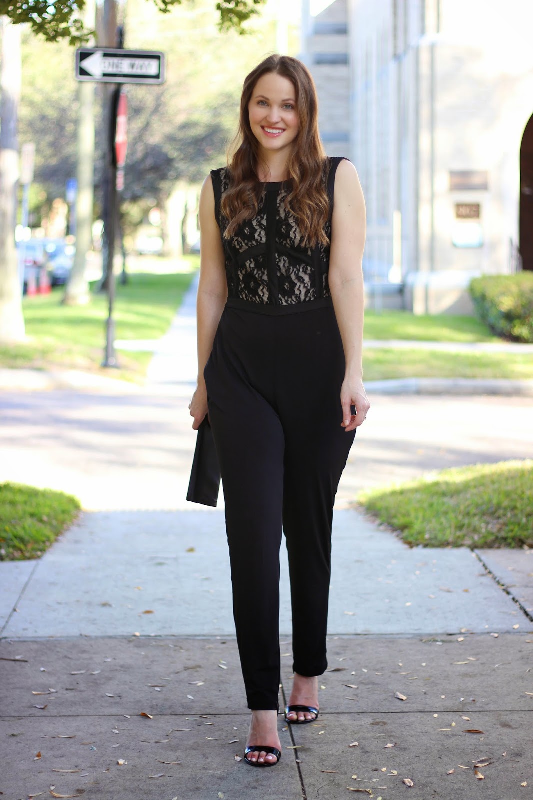 Black Lace Jumpsuit - Kelly Elizabeth Style