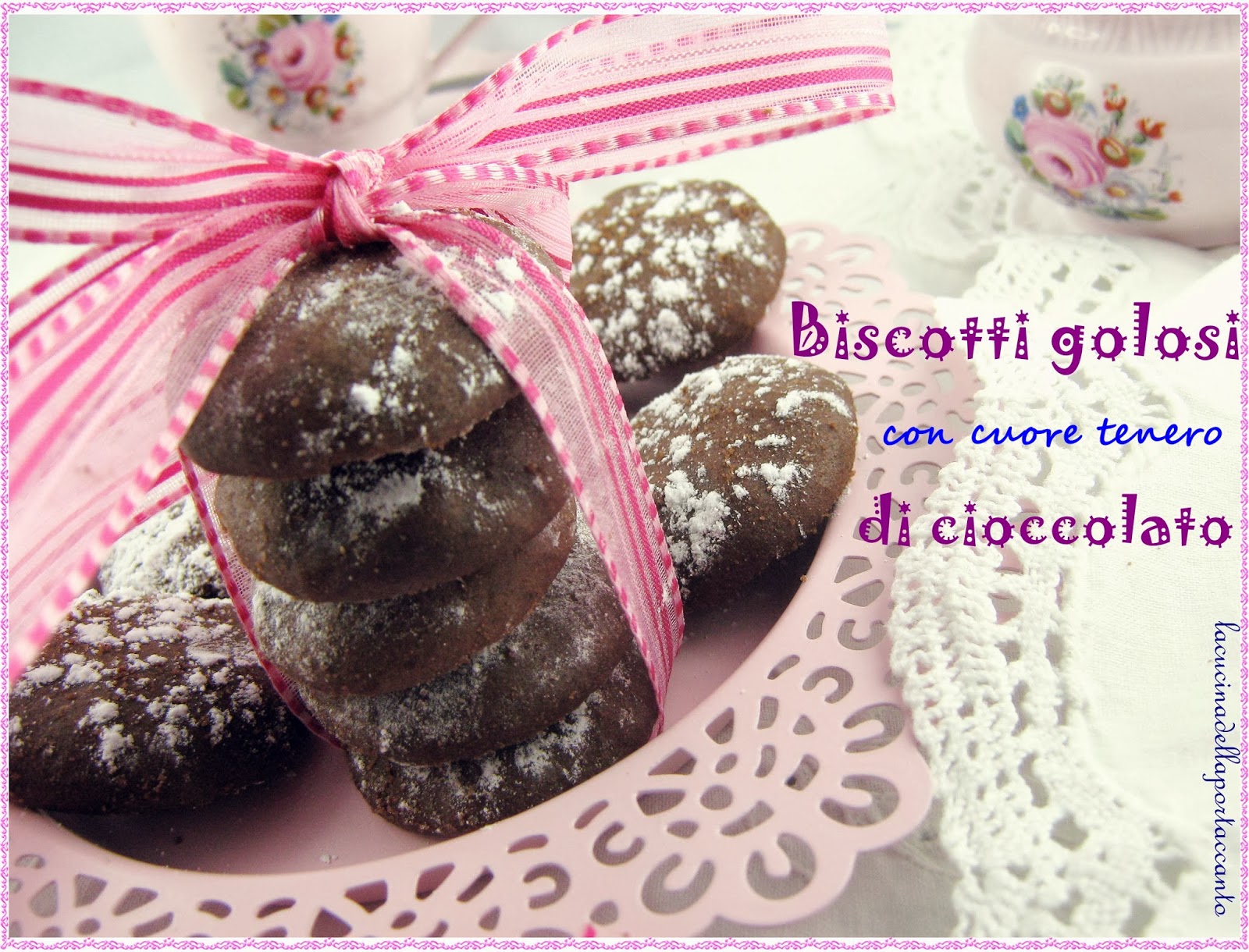 biscotti golosi con cuore tenero di cioccolato 