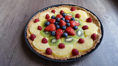 Cette belle et délicieuse tarte a tout bon: fruits, légère.. Tarte multifruits