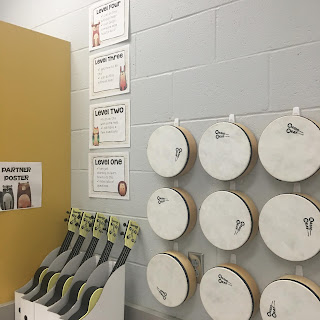 Music Classroom Reveal: Lots of great ideas for a forest-themed music room! Includes tips for organization, bulletin board ideas, and more!