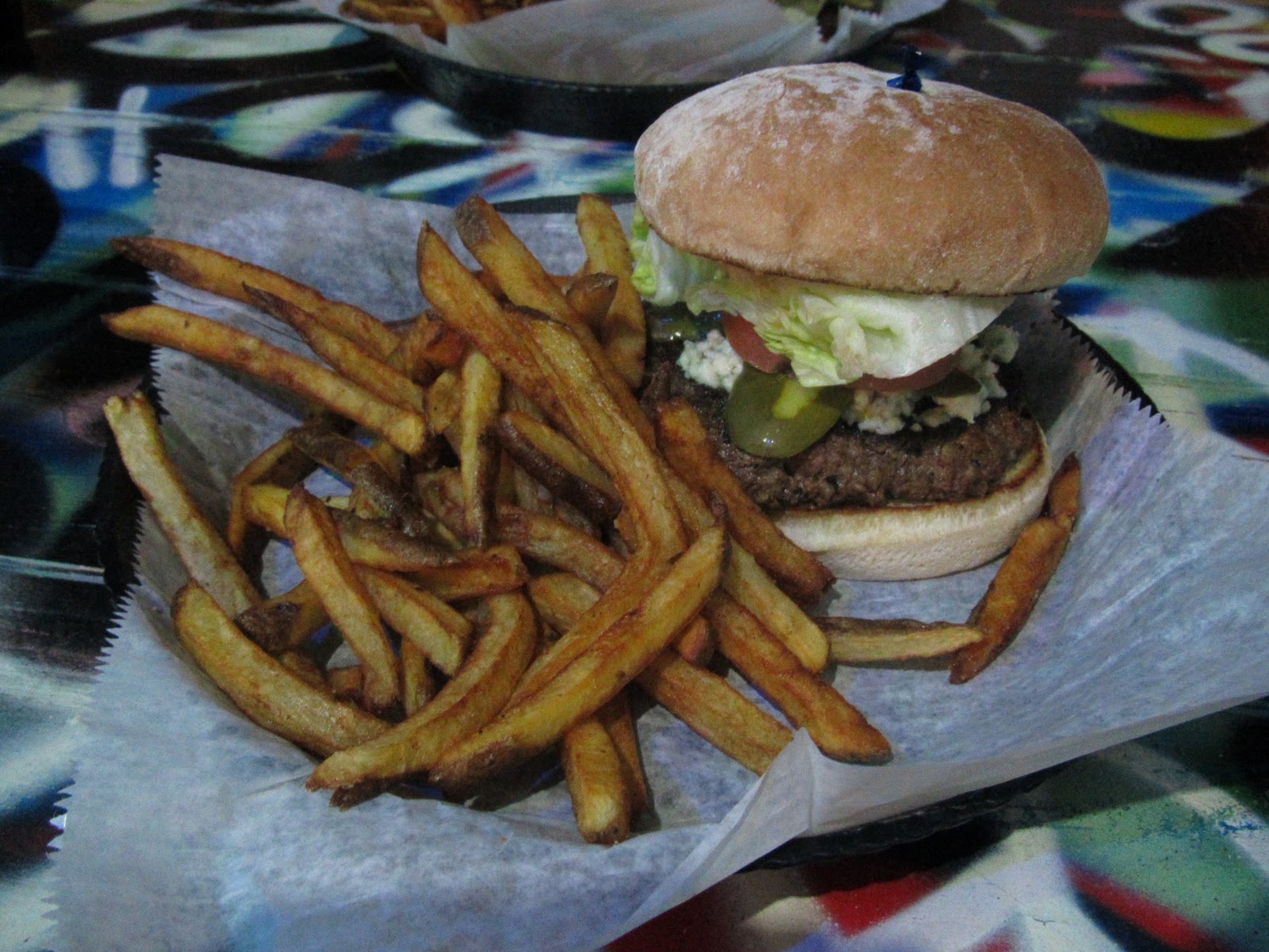 Florida Burger Lover Graffiti Junktion Beef Burger (add Bleu Cheese)