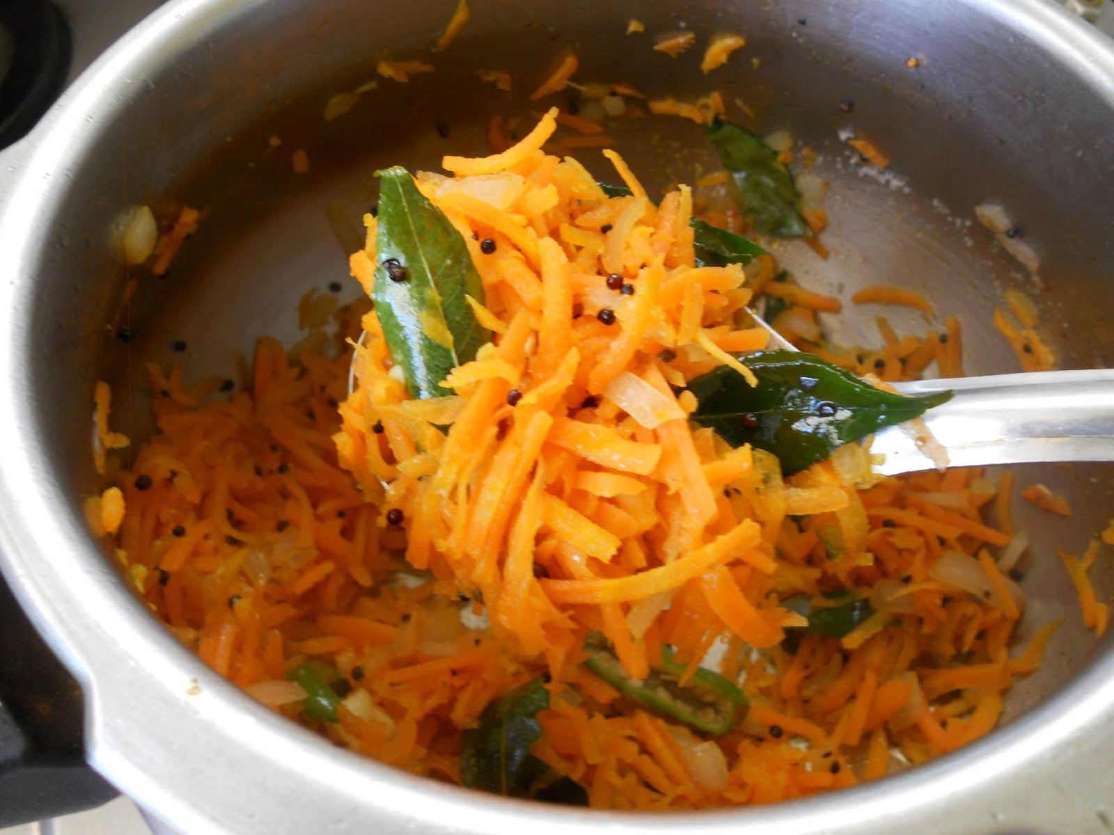 Carrot Rice...step by step.