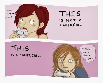 This is Not a Gamer Girl comic