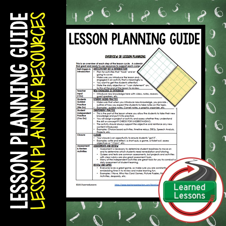 Learned Lessons Teaching Materials : Lesson Planning