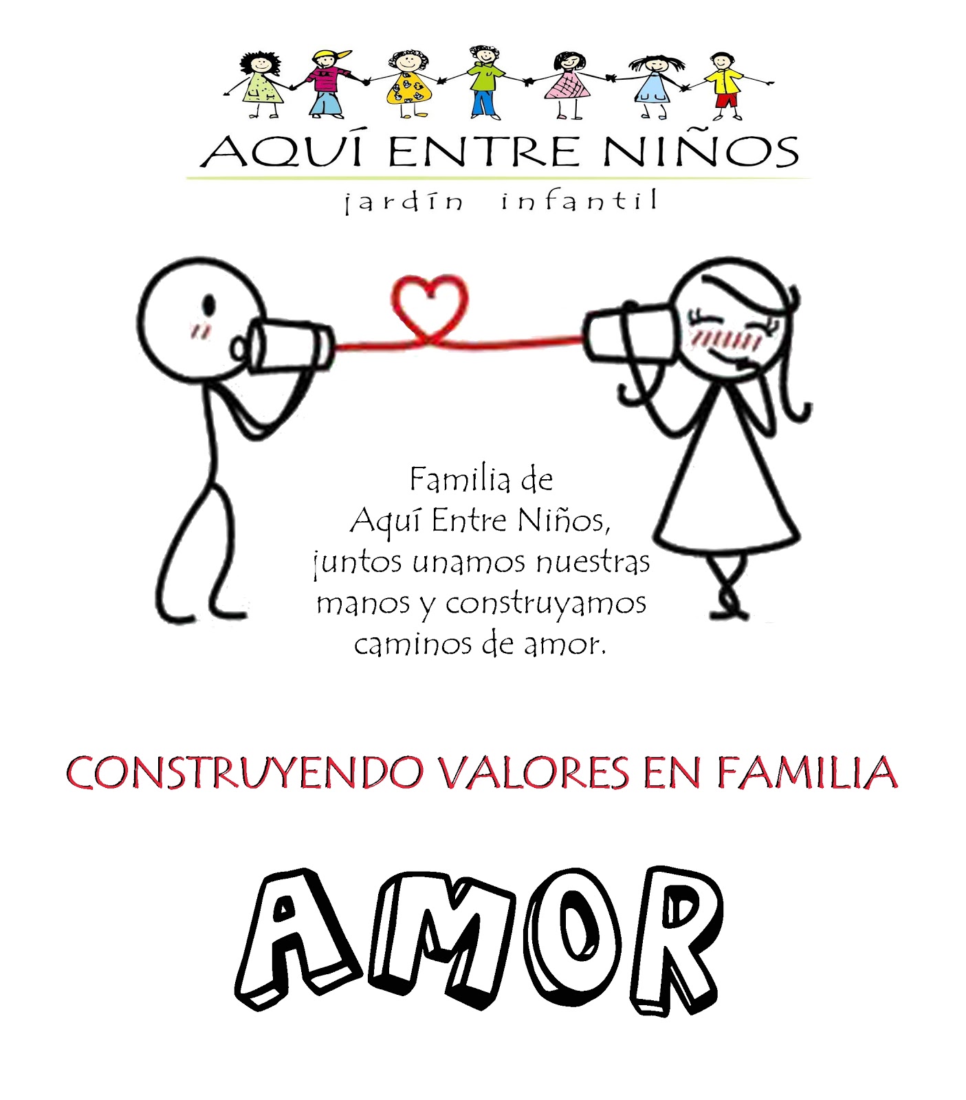 Aquí Entre Niños Jardín Infantil Valor de Mayo AMOR