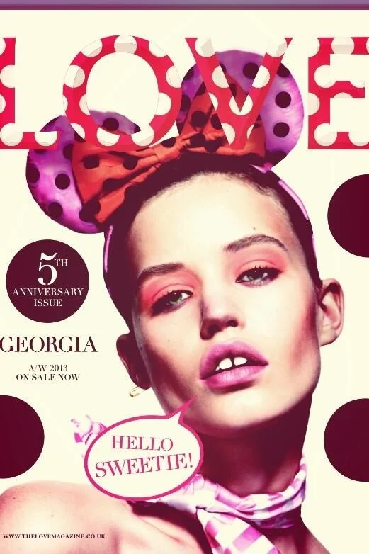 Georgia May Jagger flaunts polks-dots on the cover of LOVE magazine