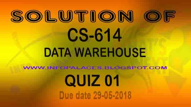 CS 614 Quiz 1 Solution Spring 2018
