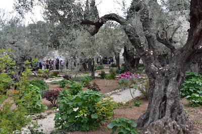 gethsemane garden jesus disciples his bishop holy walk land michael