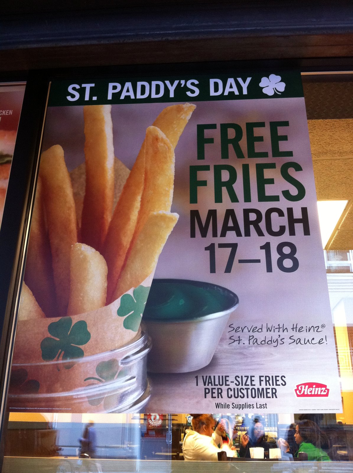 panda bytes Green Ketchup and Fries