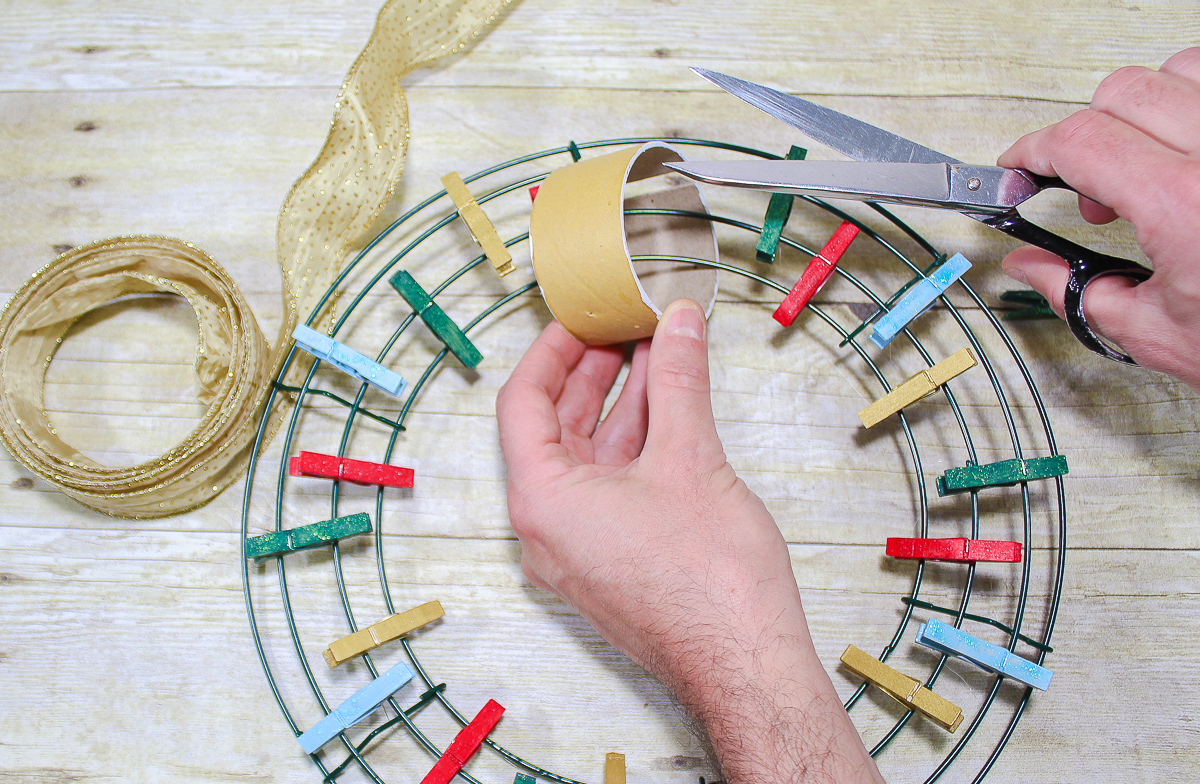 365 Designs Creative Gift giving Clothespin Wreath for Instant