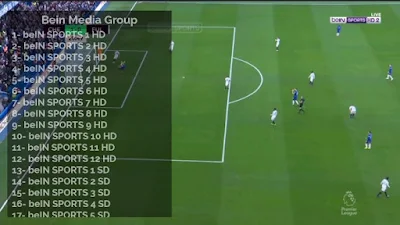 مشاهدة جميع قنوات بين سبورت