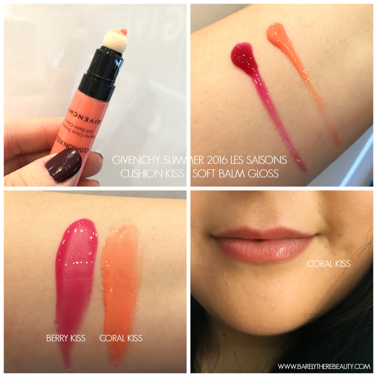 givenchy-cushion-kiss-gloss-balm-coral-berry-summer-2016-les-saisons-swatches-review