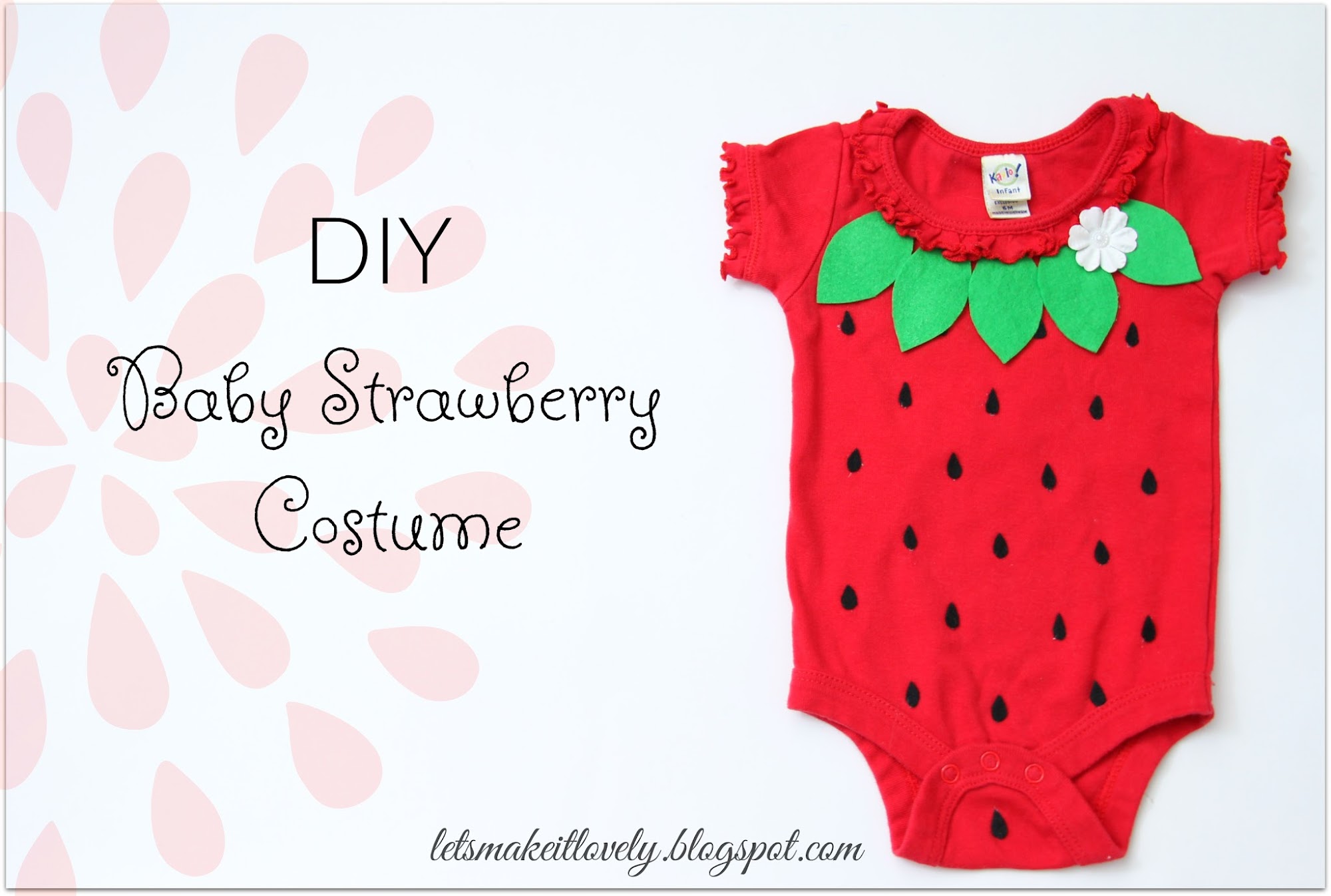 Let's make it lovely DIY Baby Strawberry Costume