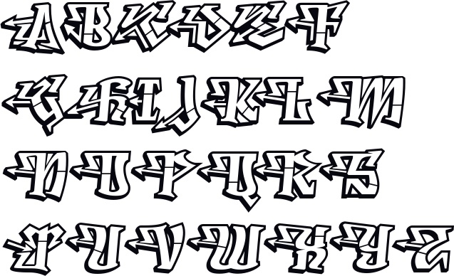 Graffiti Schrift Abc Graffiti Buchstaben A Z Graffiti Schrift Und Bilder